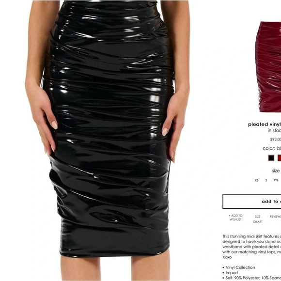 naked wardrobe ruched high waisted satin skirt – new tags – size small — bodycon - Picture 7 of 7